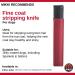 Mikki Dog Puppy Grooming Stripping Knife - Red Hand Stripping Tool for Fine Hair Coats - Buy Online on SooperMarket.com