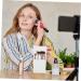 Angoily Clear Makeup Brush Holder - Travel Cosmetic Organizer with Lid for Desk & Dressing Table - Buy Online on SooperMarket.com