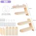 BEBOBLY Reversible Cat Climbing Shelf | Wall Mounted Cat Stairs Ladder | 4 Step | Eco-Friendly Sisal Rope | Perch Platform | Scratching Post | Activity Tree - Buy Online on SooperMarket.com