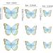 Blumomon 30-Piece 3D Butterfly Cake Topper Decorations | Blue & Gold Rim Cupcake Picks for Weddings Baby Showers & Birthday Parties - Buy Online on SooperMarket.com