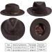 MIX BROWN Australian Wool Outback Cowboy Hat | Crushable Wide Brim Western Style | Coffee 7 3/8 - Buy Online on SooperMarket.com