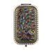 leorx Compact Mirror Antique Peacock Mirror Foldable Double Sided Metal Makeup Mirror for Women