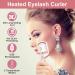 Buy Heated Eyelash Curler - Electric Rechargeable Rapid Heat-Up Long-Lasting Curls Sensing Heating Silicone Pad (Pink) - International Shipping Available - Buy Online on SooperMarket.com