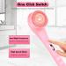 SUUWEE Electric Silicone Body Brush Set with 3 Heads | USB Rechargeable Shower Scrubber for Deep Cleaning | Long Handle for Women Men | Pink - Buy Online on SooperMarket.com