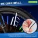 Guscase Bicycle Spoke Reflectors - 360 Visibility | 72-Piece Set | Easy to Assemble | Bright Colors | Bike Accessories - Buy Online on SooperMarket.com