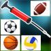 Portable Hand Air Pump Kit for Sports Balls - Yoga, Fitness, Soccer, Volleyball, Basketball - Includes Needle, Nozzle, Extension Hose (6 Sets) - Buy Online on SooperMarket.com