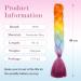 Tess Braids Extensions - Jumbo Kanekalon 60 cm Ombre Hair Braids (5 Pack) - Blue Orange Red - Perfect for Box Braids & Hair Extensions - Buy Online on SooperMarket.com