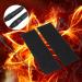USB Carbon Fiber Heating Element Pillows - Washable Foldable Foot Warmers | 5V Electric Heating 19.6 x 6 cm Black - Buy Online on SooperMarket.com