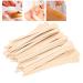 50PC Wooden Wax Applicator Sticks for Eyebrows & Face Hair Removal | Professional Quality Wax Spatulas - Buy Online on SooperMarket.com