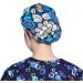 Printed Cotton Bouffant Turban Working Cap - Adjustable Scrub Hat for Hair Cover - Buy Online on SooperMarket.com
