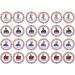 Holly Cupcakes 24 King Charles Pre Cut Cake Toppers- Made with love in the UK - Buy Online on SooperMarket.com