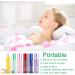 Alledomain 6Pcs 10ml Essential Oil Roller Bottles Refillable Empty Colorful Printed Frosted Glass Roll on Bottles Clear Roll Bottles with Stainless Steel Roller Balls Include 1 Dropper & Opener - Buy Online on SooperMarket.com