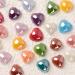 SANWOOD Nail Gems - 50 Pieces 3D Love Heart Ceramic Nail Art Decor | DIY Manicure Sequins for Women - Buy Online on SooperMarket.com