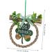 Abaodam 2pcs Shamrock Wooden Sign Hanging Front Door Wreaths Irish Party Wood St. Patrick's Day Pendants - Buy Online on SooperMarket.com