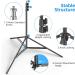 EMART T-Shape Portable Background Backdrop Stand Kit - 5ft Wide, 8.5ft Tall, Adjustable with 4 Spring Clamps - Buy Online on SooperMarket.com