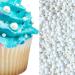 White Edible Beads Big and Mini Sugar Beach Seaside Pearls Cake Cupcake Cookie Dessert Decoration Topper Sugar Candy Beading Pearls 4oz