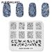 4-Piece Nail Stamping Plate Set - Leaf Watermelon & Gem Patterns for DIY Nail Art | International Shipping - Buy Online on SooperMarket.com