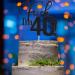 VIKY 40th Birthday Cake Topper | Glittery Kuchendeko for Men | Black 40th Birthday Party Decoration | Celebrate in Style - Buy Online on SooperMarket.com