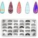 Budoci Nail Stamping Kit - 6-Piece Set with Nail Plates Stamp & Scraper for French Nail Art - Perfect for International Shipping - Buy Online on SooperMarket.com