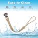 Pacifier Clip 4 Pack - Silicone Holder Clips for Boys and Girls - BPA Free Teething Toys - Perfect Baby Shower or Birthday Gift - Buy Online on SooperMarket.com