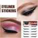 Stick On Glitter Eyeliner Strips | Instant -Adhesive Eyeliner Stencil Sparkle 5 Pairs Makeup Eyeliner Stickers Sticker Eyeliner for Party Eye Makeup Tool Eyeliner Tool Bukisa silver (five pairs) - Buy Online on SooperMarket.com