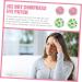 FRCOLOR 4pcs Gel Ice Pack Hot Cold Compress Eye Pad for Relaxation and Travel - Buy Online on SooperMarket.com