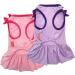 KYEESE 2Pack Dog Dresses Princess Bowtie Sundress for Small/Medium Dogs - Purple+Pink - Buy Online on SooperMarket.com
