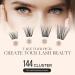 Lashview 144 PCS Cluster Lashes - DIY Mega Volume Eyelash Extensions Reusable Individual Lashes with Super Thin Band & Soft Finish (D17 C-10-16Mix) - Buy Online on SooperMarket.com