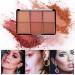 Go Ho 6-Color Face Blush Palette Light Matte Contour Makeup Kit - Set with Brush - Buy Online on SooperMarket.com