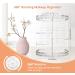 DreamGenius 360 Rotating Makeup Organizer 7-Layer Cosmetic Storage Case | Clear Acrylic Display for Jewelry, Brushes & Lipsticks - Buy Online on SooperMarket.com