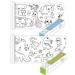 2pcs Children's Drawing Roll - Coloring Paper Roll for Kids, Drawing Paper Roll DIY Painting Drawing Color Filling Paper, 120 * 11.8 Inches(Dinosaur+Animal)