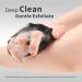 HIEERBUS Silicone Body Scrubber Gentle Exfoliating Body Scrubber in Shower Silicone Loofah with Easily Lather Bristles Long Lasting and More Hygienic Than Traditional Shower Loofah 1 Pack Black  - Buy Online on SooperMarket.com