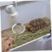 GANAZONO 6 Pcs Reptile Sand Shovel Reptichip Strainers Fine Mesh Pet Poo Shovel Silver Stainless Steel 20X7X3CMx3pcs Silverx3pcs - Buy Online on SooperMarket.com