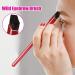 Professional Eyebrow Brush with Spoolie - Fiber Bristles Angled & Flat Applicator for Liquid Gel & Eyeshadow - 5.91 Inch Red - Buy Online on SooperMarket.com