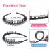 Yeshan Pearl & Rhinestone Hair Comb Headbands for Women - Set of 4 Non-Slip Hair Hoops - Buy Online on SooperMarket.com