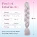 Tess Braids Extensions 60 cm - Jumbo KanCalon Hair for Box Braids - 100g Silver White (1 Piece) - Buy Online on SooperMarket.com