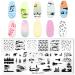 Ocean Nail Art Stamps Set - 6 Animal Templates for Stunning Nail Designs | Premium Nail Art Tools - Buy Online on SooperMarket.com