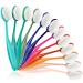 Yoseng 12 Pack Colored Ink Blending Brushes Ink Blending Tool for Card Making Craft Broad Application Assortment Paper Crafter Color Code Handle (Brush Head Size 0.85 Inches) 12 Color
