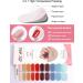 Kalolary 20PCS Nail Adhesive Wrap Nail Gel Polish Strips Full Wraps Nail Polish Stickers Cured Gel Nail Strips Self-Adhesive Gel Nail Wrap Stickers Decals(UV/LED Lamp Required) (Colorful 2) - Buy Online on SooperMarket.com