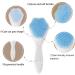 SHANPIN Handheld Silicone Face Scrubber Exfoliator - Soft Facial Cleansing Brush & Blackhead Remover (2 Pcs) - Waterproof Skincare Tool - Buy Online on SooperMarket.com