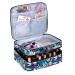 LYFFXYH Nail Polish Carrying Case - Portable Double-Layer Storage Bag for 42 Bottles (15ml) - Green Leaf Design - Ideal for Organizing Nail Polish and Manicure Set - Buy Online on SooperMarket.com