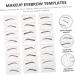 Angoily 6 Pcs Ladies Suits Disposable Makeup Eyebrow Sticker Tool Make up Eyebrow Pencil Girl - Buy Online on SooperMarket.com