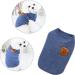 Yaodhaod Small Dog Shirt - Blue & Gray Cotton Clothing for Dogs & Cats (2 Pack) | Perfect for Teacup Teddies & Dwarf Rabbits - Buy Online on SooperMarket.com