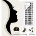 72 D 16 mm D Curl Individual Cluster Lashes | Soft Fluffy Eyelash Extensions - Buy Online on SooperMarket.com