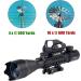 UUQ 4-16x50 Tactical Rifle Scope with Red/Green Illuminated Range Finder Reticle, Laser Sight, and Holographic Reflex Dot - Red Laser - Buy Online on SooperMarket.com