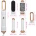 5-in-1 Hot Air Comb | Multi-Function Hair Styling Tool for Straight & Curly Hair | White | International Shipping - Buy Online on SooperMarket.com