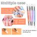 5 Pieces Nail Art Sculpture Pen Set - Dual Pointed Silicone Brushes for Gel Nail Design Foil Drawing & Shapes - Buy Online on SooperMarket.com