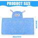 Funmo Baby Hooded Towel 70x140 cm - Soft Super Absorbent Bath Towel for Kids (0-5 Years) - Cute Blue Design - Buy Online on SooperMarket.com