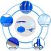 Bunny Grooming Kit: Rabbit Brush, Hair Remover, Nail Clipper, Comb & Bath Brush in Blue - Buy Online on SooperMarket.com