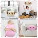 Yamepuia 35CM Axolotl Plush Pillow Toy - Soft Pink Stuffed Animal for Kids Birthday Gifts - Buy Online on SooperMarket.com
